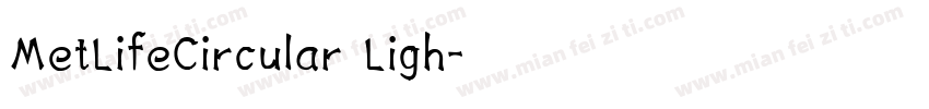 MetLifeCircular Ligh字体转换